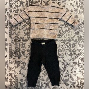 Bloomie's Baby Boys' Striped Top Sweater Set- Size 6-12M (16-20 lbs)
